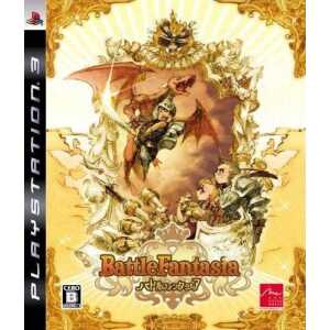 BattleFantasia PS3 game cover featuring fantasy characters and vibrant artwork.