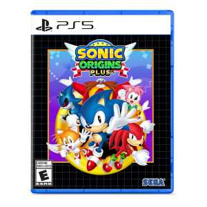 Sonic Origins Plus game cover for PS5 with Sonic and friends.