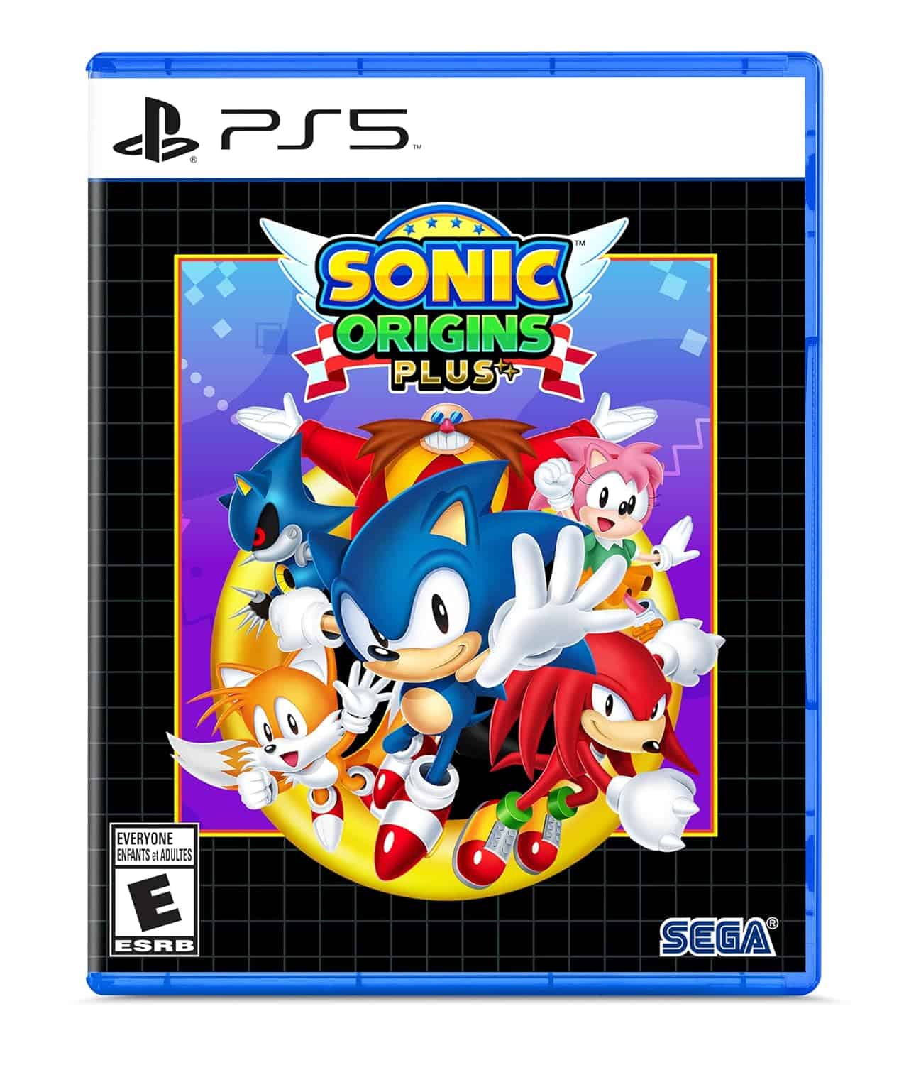 Sonic Origins Plus game cover for PS5 with Sonic and friends.