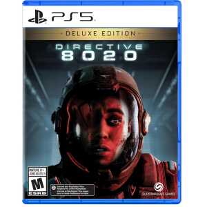 Directive 8020 Deluxe Edition game cover for PS5 with astronaut woman.