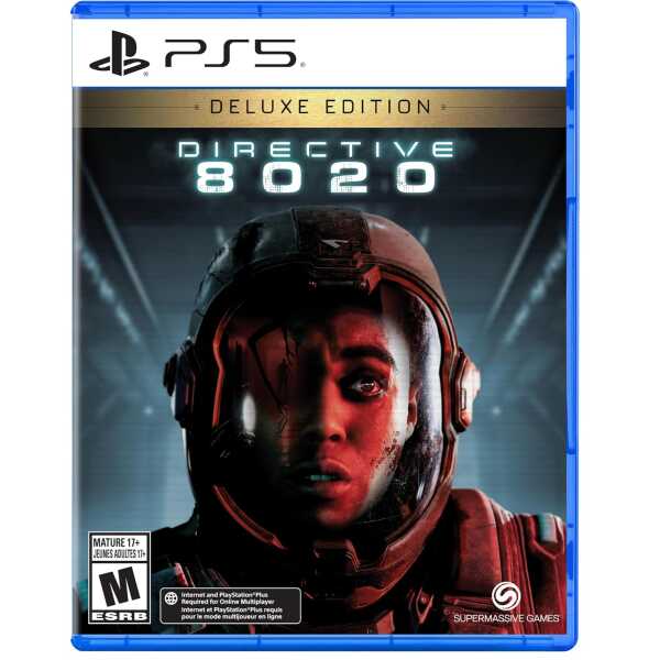 Directive 8020 Deluxe Edition game cover for PS5 with astronaut woman.