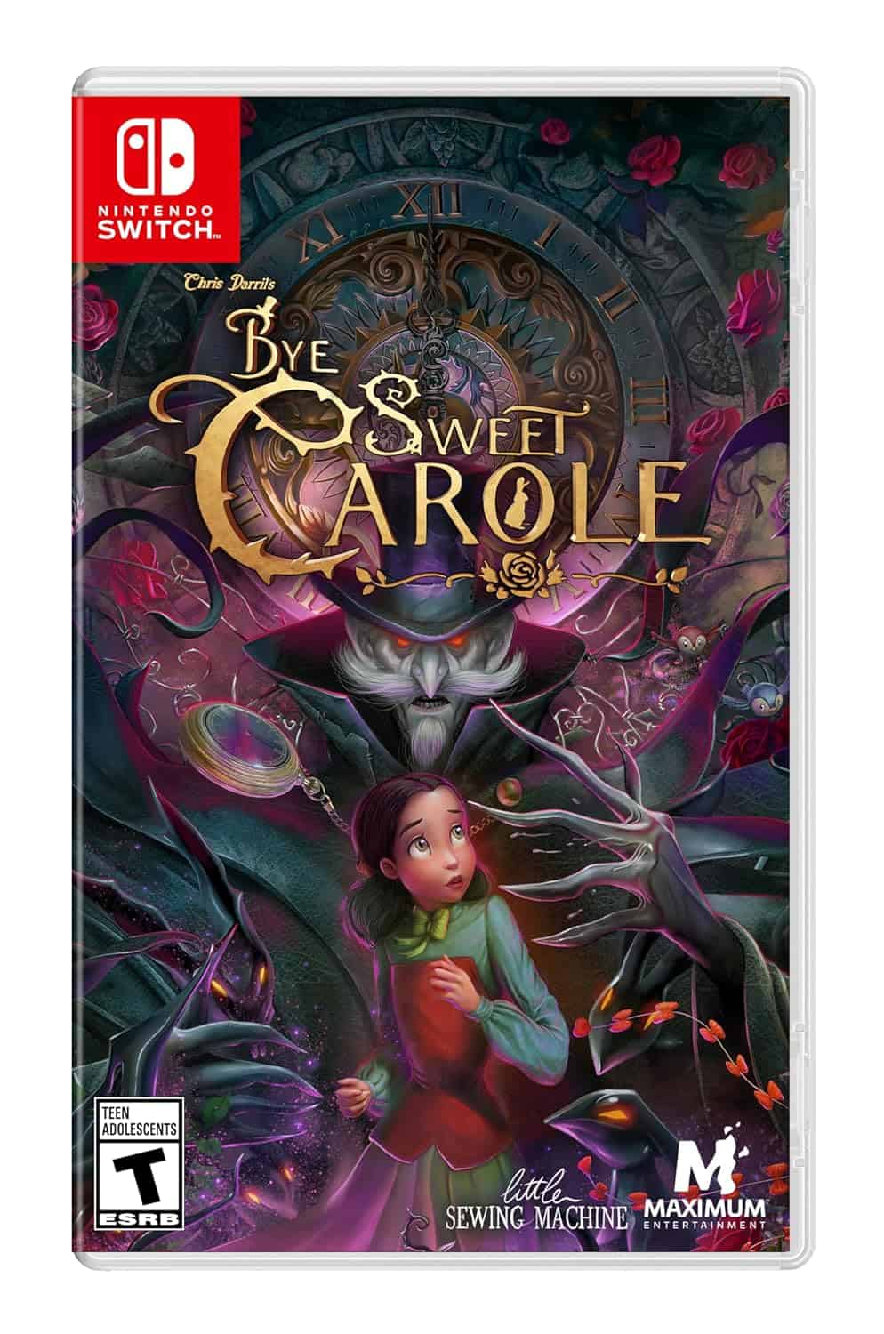 Nintendo Switch game cover for Dye & Sweet Carole with fantasy artwork.