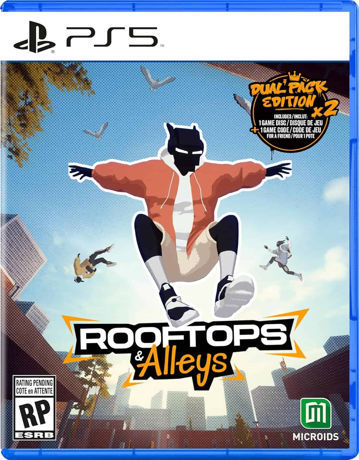Dual Pack Edition of Rooftops & Alleys for PS5 with two exciting urban adventure games.