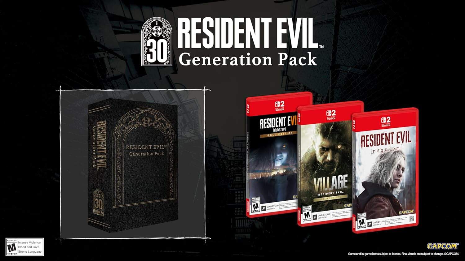 Resident Evil Generation Pack with game and collectible box.