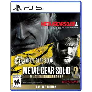 PS5 Metal Gear Solid Master Collection Vol. 2 game cover with iconic characters.