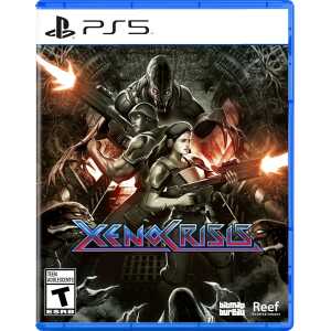Xenocrisis PS5 game cover with soldiers and alien enemies.