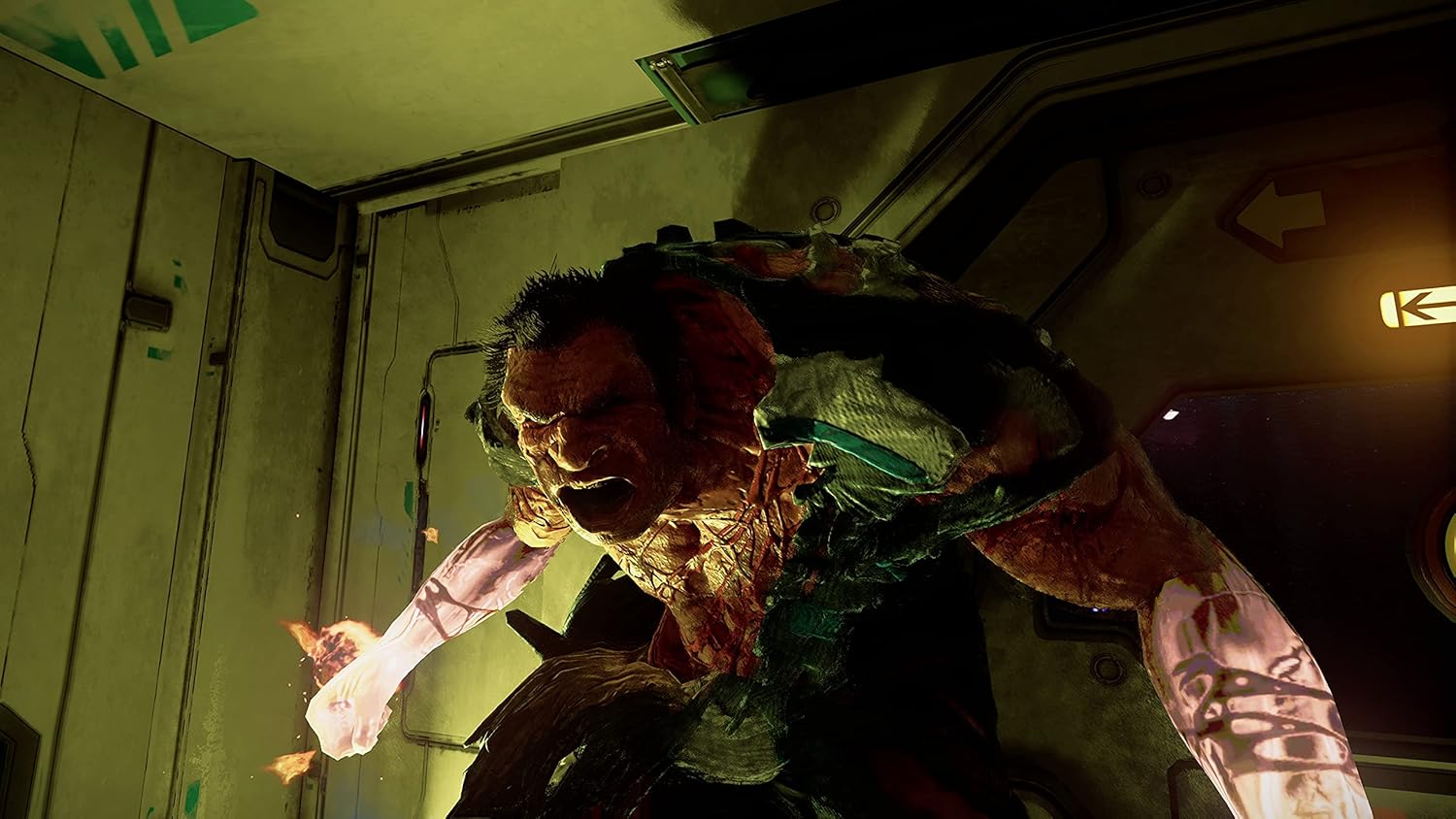 Intense horror zombie scene from Gameware featuring a terrifying undead creature.