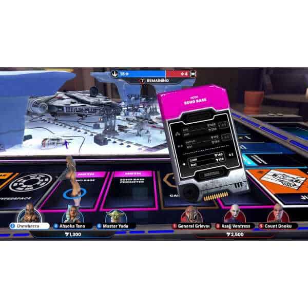 Sci-Fi themed board game with futuristic tanks and digital scorecards for strategic gameplay.