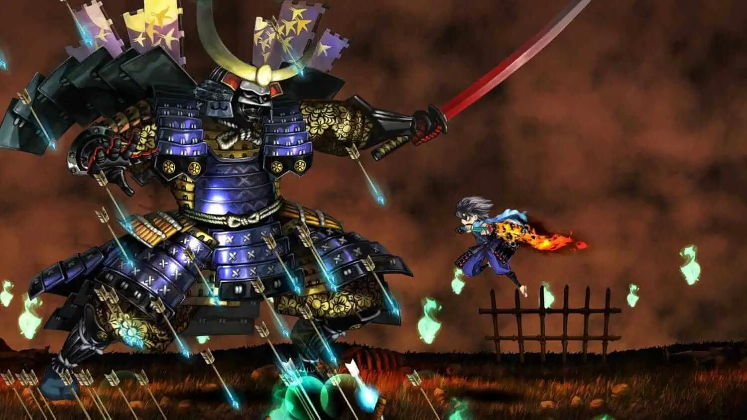 Epic battle scene from Muramasa: Revenant Blades Limited Edition game.
