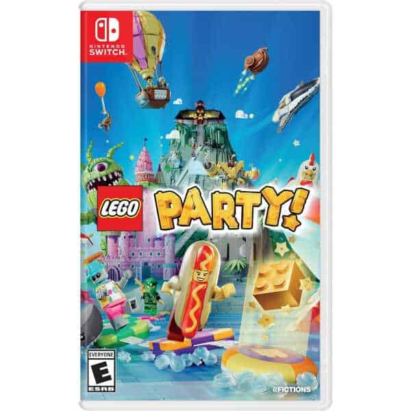 Lego Party game cover featuring colorful characters and LEGO sets for Nintendo Switch.