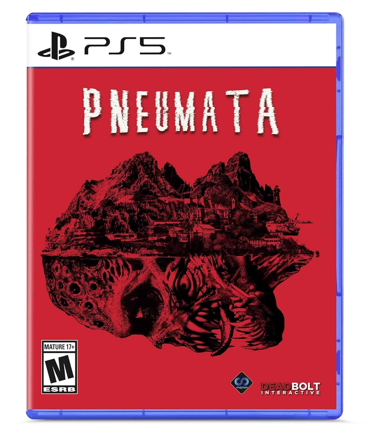 Pneuma VR game cover for PlayStation 5 with striking red and black artwork.