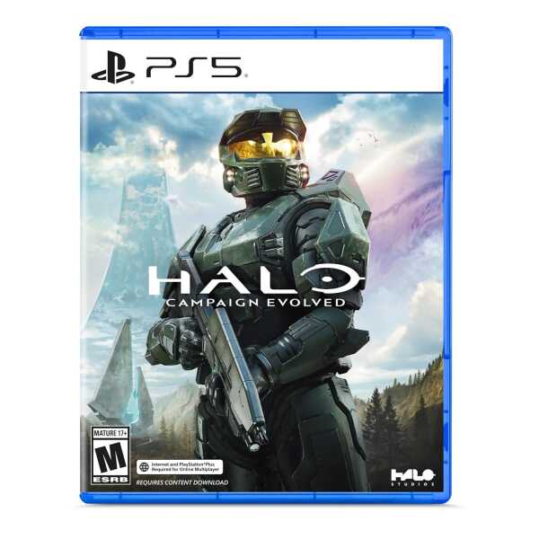 Campaign Evolved game cover for PlayStation 5 with Spartan soldier.