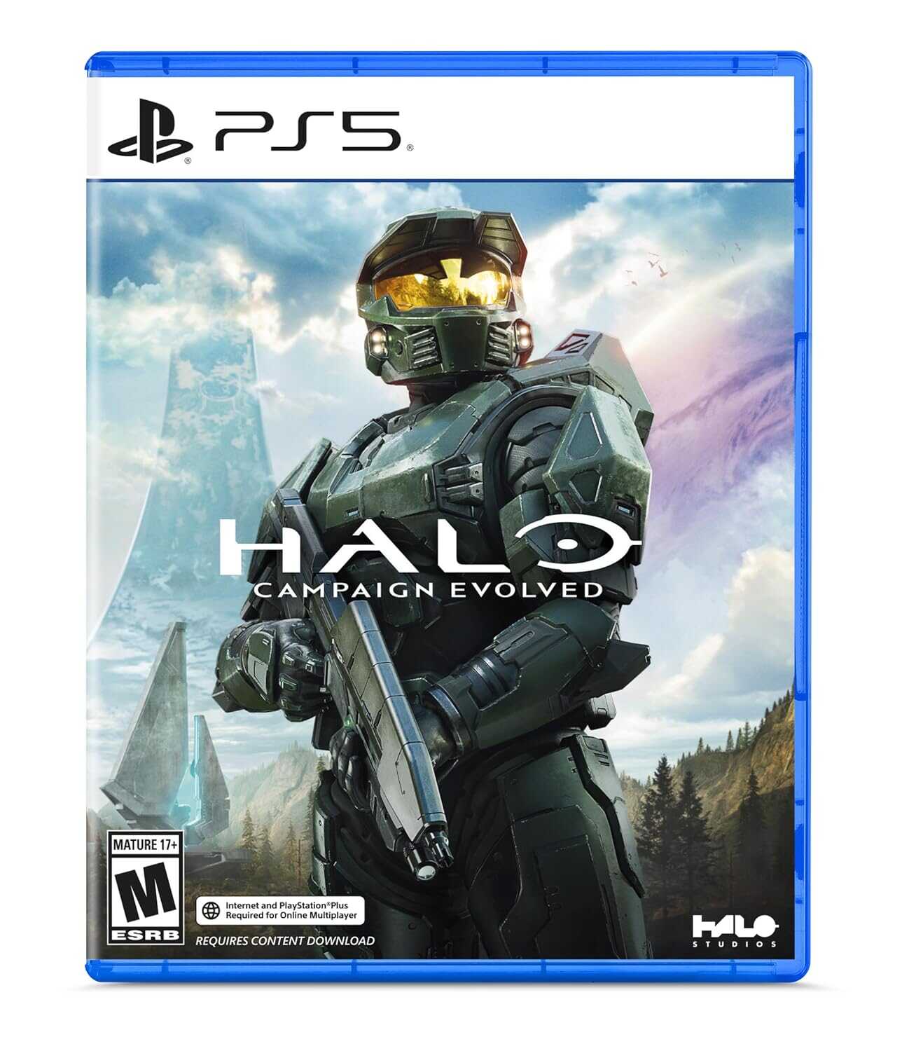 Campaign Evolved game cover for PlayStation 5 with Spartan soldier.