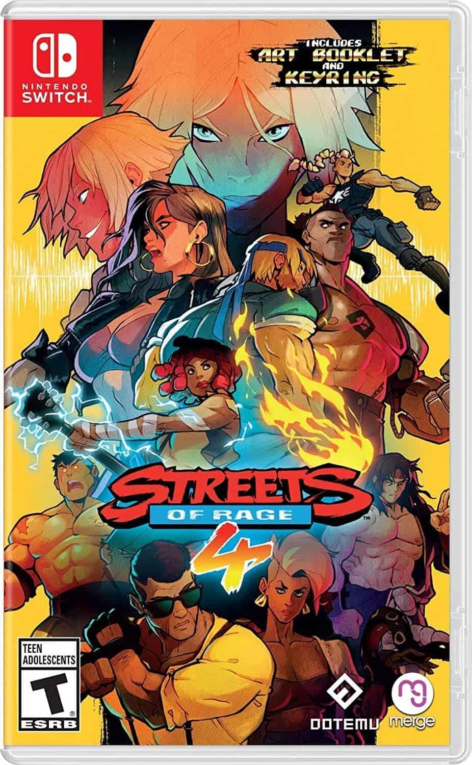 Gameware Streets of Rage 4 Nintendo Switch game cover, featuring dynamic characters and vibrant artw.