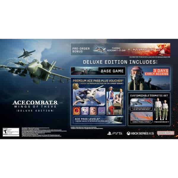 Ace Combat 8 Wings of Theve Deluxe Edition game cover with fighter jets.