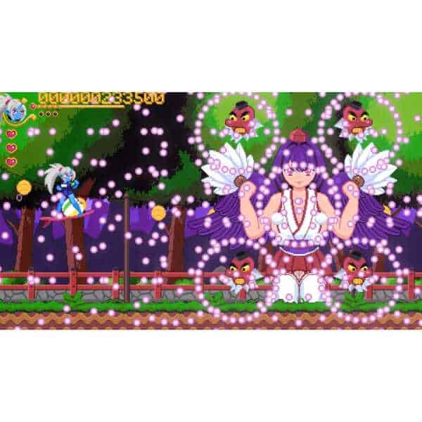 Colorful fantasy game scene with a fairy and moonlit forest background.