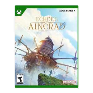 Echoes of AINCRAFT game cover for Xbox Series X, featuring a flying ship and fantasy landscape.