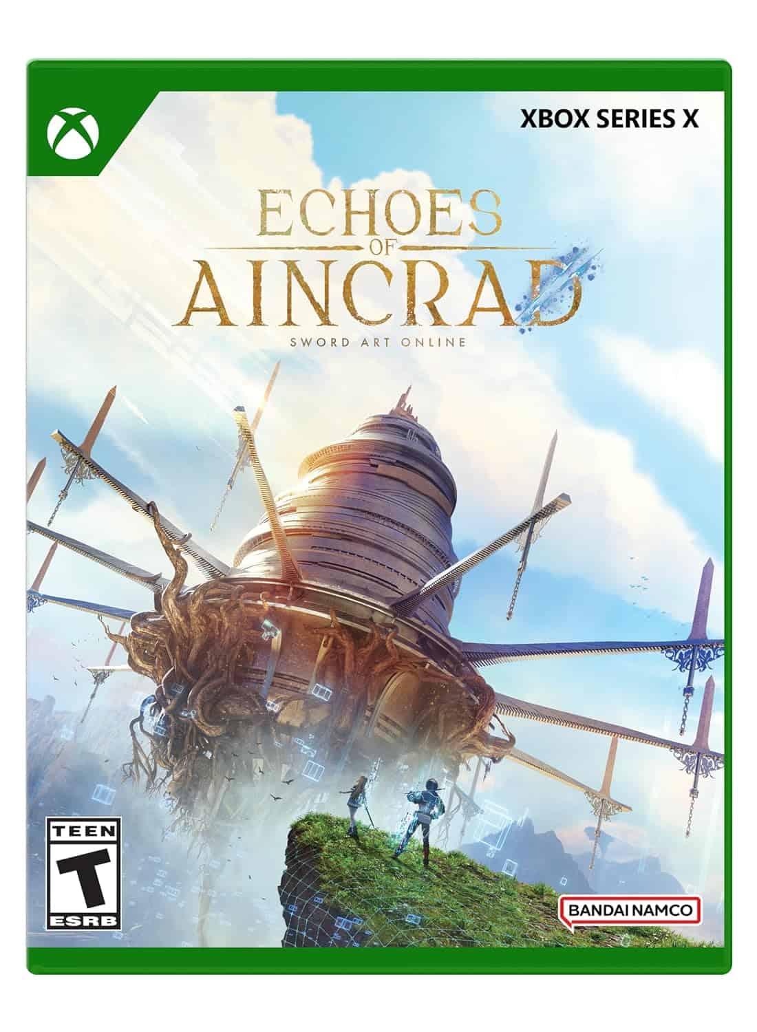 Echoes of AINCRAFT game cover for Xbox Series X, featuring a flying ship and fantasy landscape.