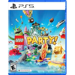 LEGO Party! game cover featuring colorful LEGO characters and festive elements for PS5.