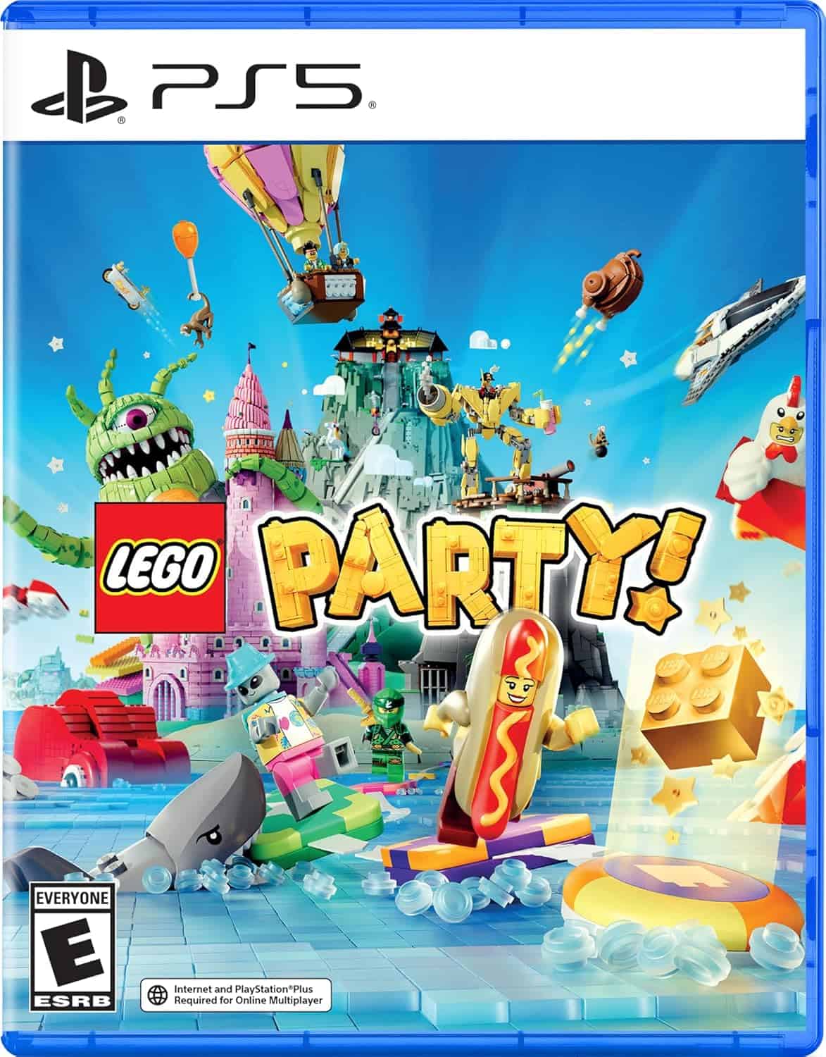 LEGO Party! game cover featuring colorful LEGO characters and festive elements for PS5.