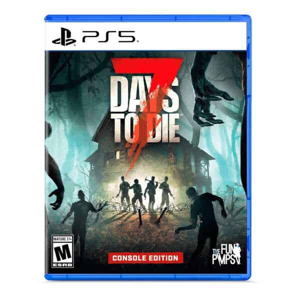 Dying Light 2 Stay Human PS5 game cover with zombies and a haunted house scene.