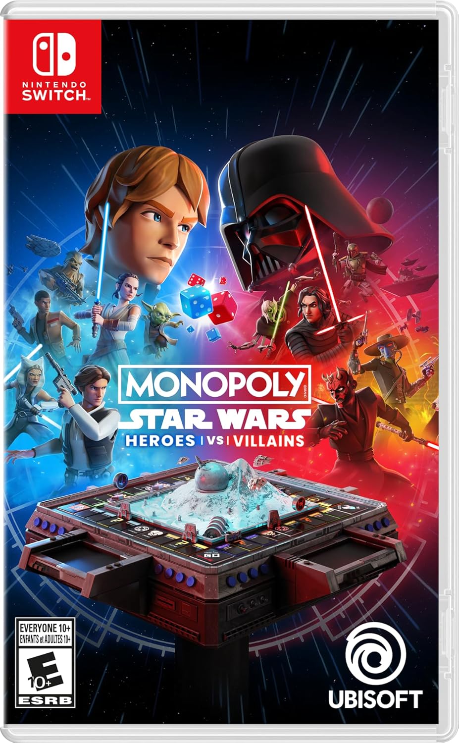 Monopoly Star Wars Edition for Nintendo Switch with heroes and villains gameplay.