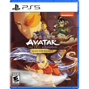 The Last Airbender PS5 game cover with characters in action poses.