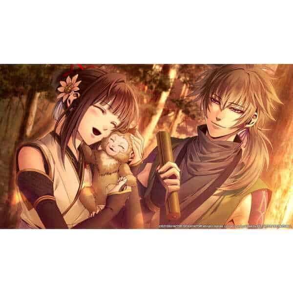 Anime-style characters from Homura: The Crimson Warriors game.