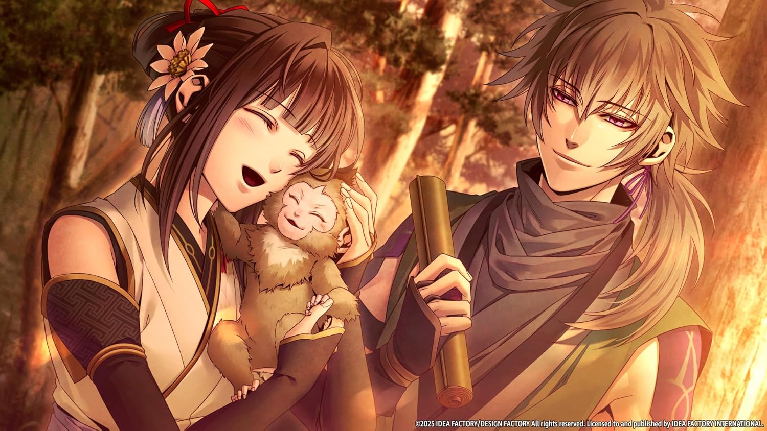 Anime-style characters from Homura: The Crimson Warriors game.