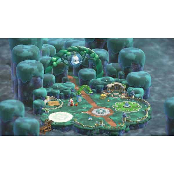 Super Mario Bros. Wonder gameplay scene with colorful levels and characters on Nintendo Switch.