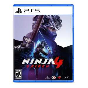 Ninja Gaiden 4 game cover with ninja warrior in action for PS5.
