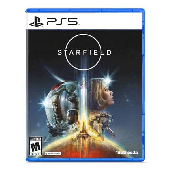 Starfield PS5 game cover with astronaut and space exploration theme.