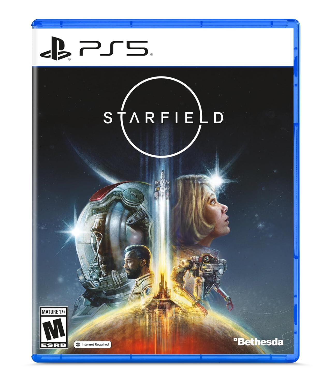 Starfield PS5 game cover with astronaut and space exploration theme.