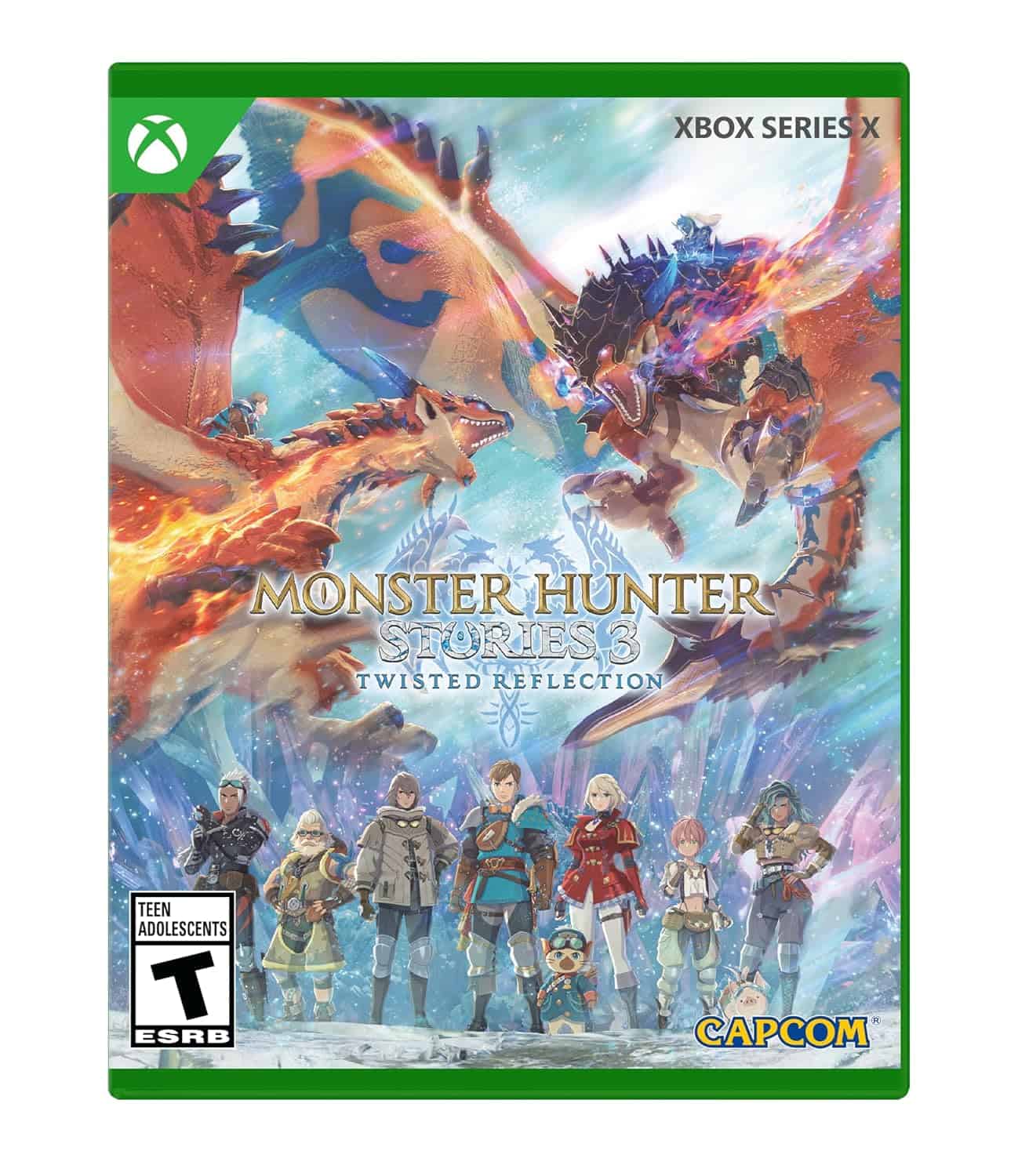 Monster Hunter Stories 3: Twisted Reflection game cover for Xbox Series X.