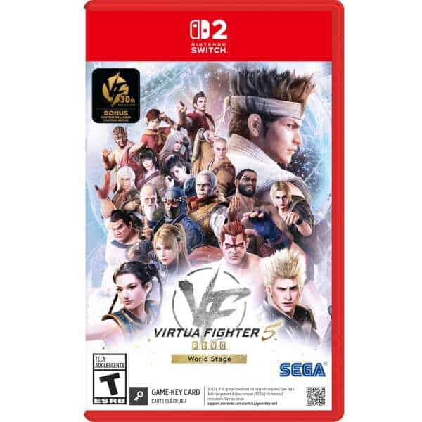 Virtua Fighter 5 R.E.V.O. World Stage game cover for Nintendo Switch featuring iconic characters.