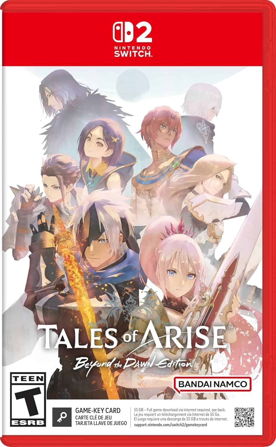 Tales of Arise Beyond the Dawn Edition game cover for Nintendo Switch.