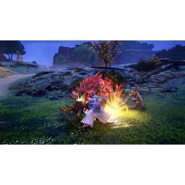 Action-packed scene from Tales of Arise: Beyond the Dawn Edition game.