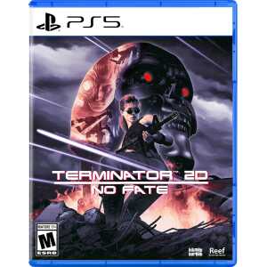 Terminator 2: No Fate PS5 game cover with futuristic robot and human characters.