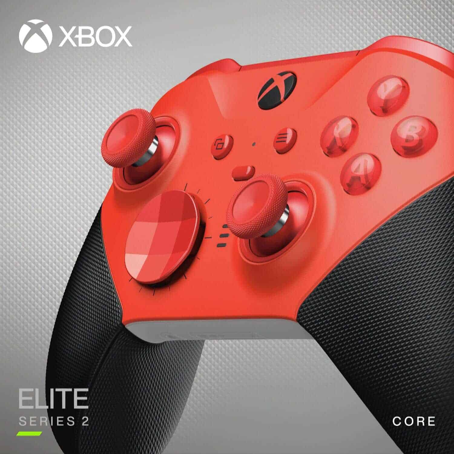 Red Xbox Elite Series 2 Core Wireless Controller for Xbox Series X.
