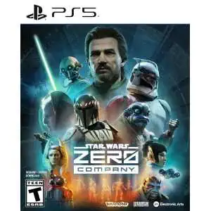 Star Wars Zero Company game cover with characters and logo.
