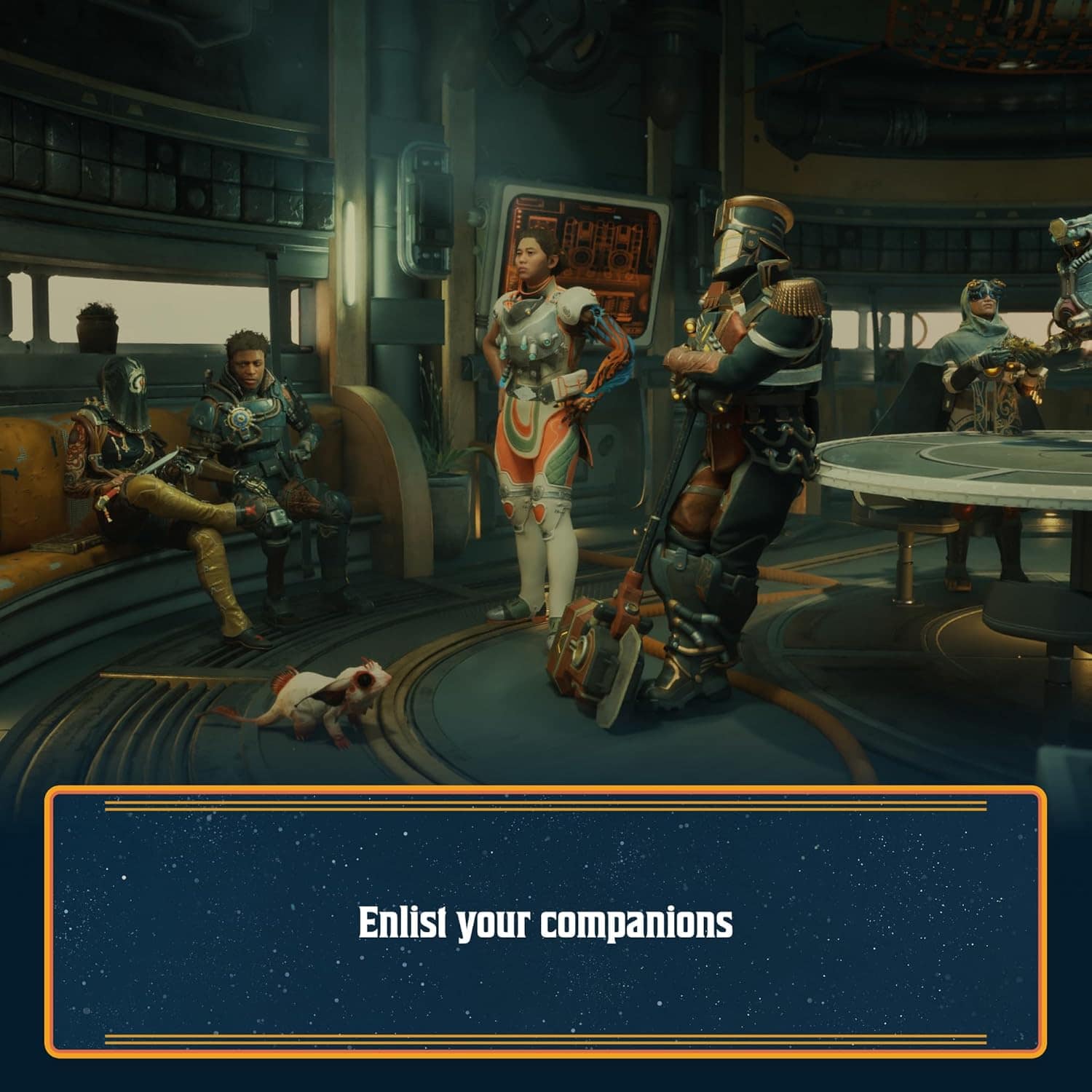 Enlist your companions in The Outer Worlds 2 Standard Edition game.