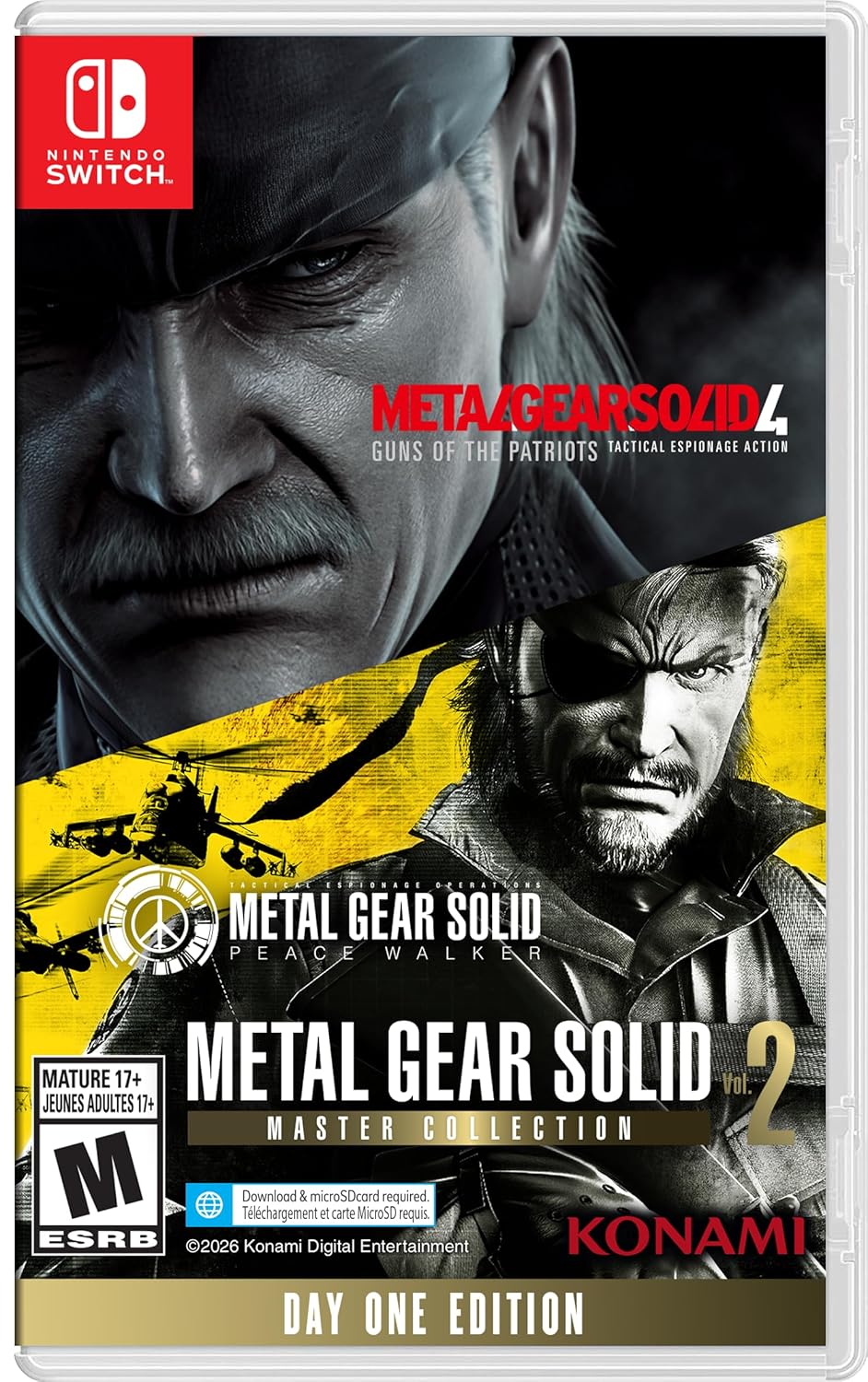High-quality image of Metal Gear Solid Master Collection for Nintendo Switch.