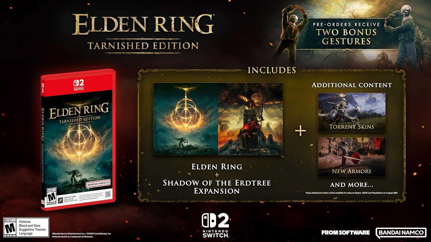 Elden Ring Tarnished Edition game box with Shadow of the Erdtree expansion.