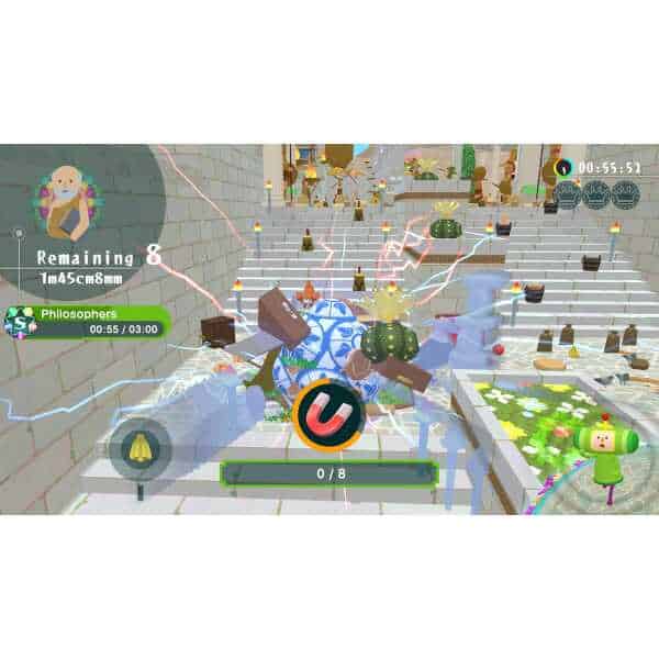 Vibrant scene from Once Upon A Katamari game showcasing colorful characters and dynamic gameplay.