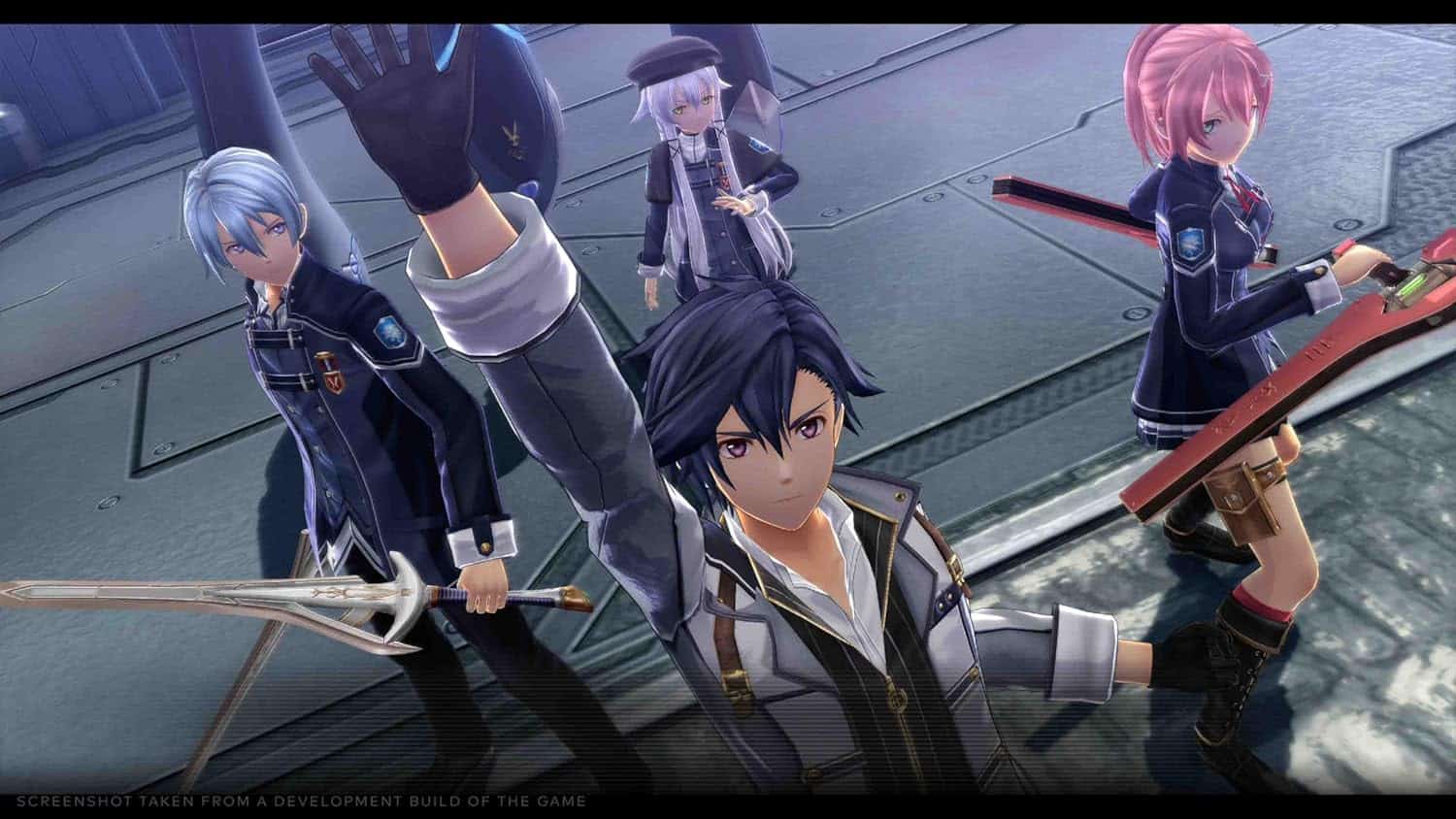 Anime characters from Gameware in dynamic action pose.