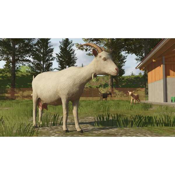 Goat in Farming Simulator 26 game environment.