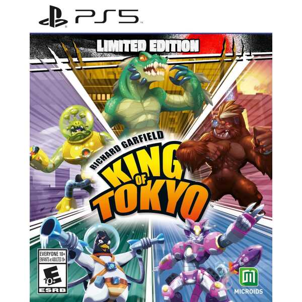 Limited edition King of Tokyo game with colorful monster characters.