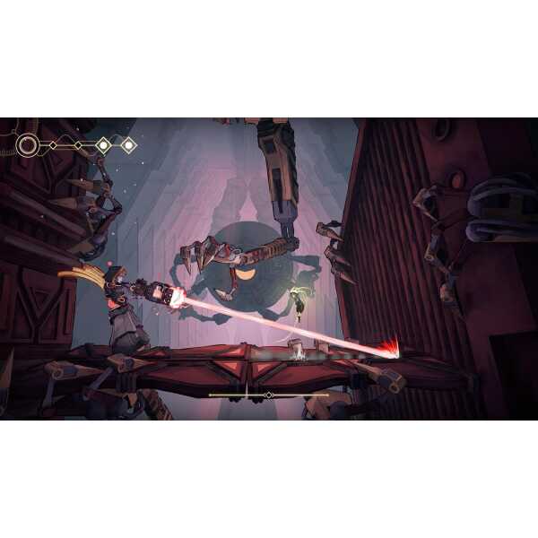 Futuristic space combat scene from Memories In Orbit gameware.