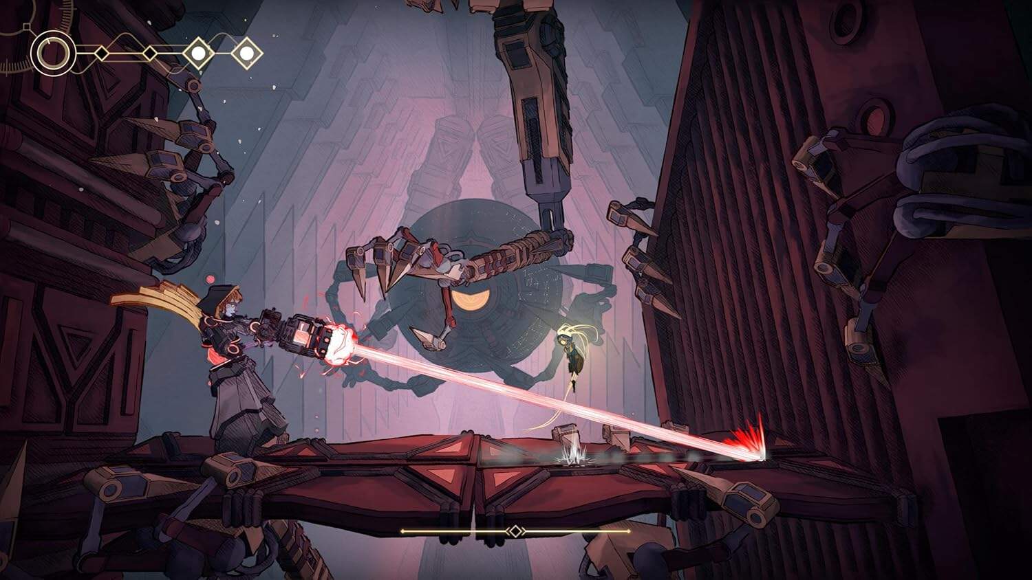 Futuristic space combat scene from Memories In Orbit gameware.