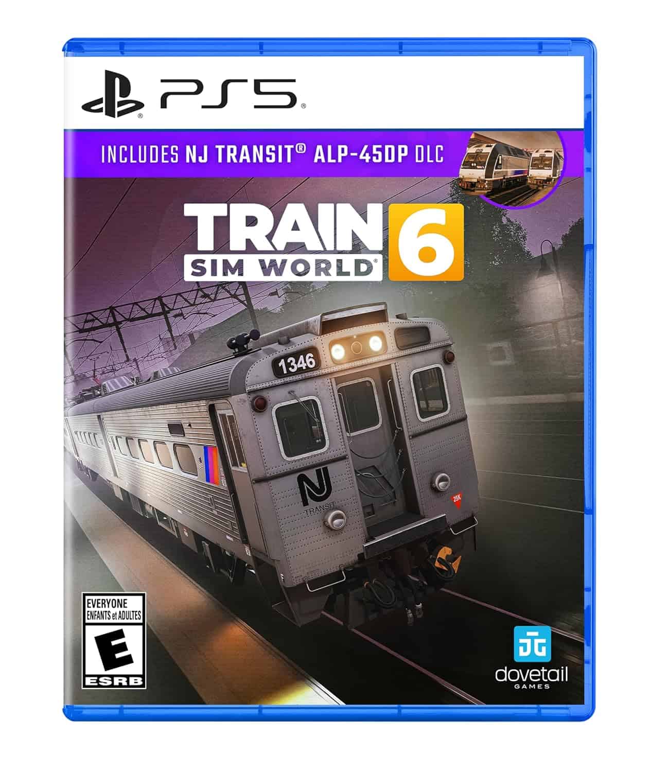 Train Sim World 6 train simulation game for PS5 with NJ Transit DLC.